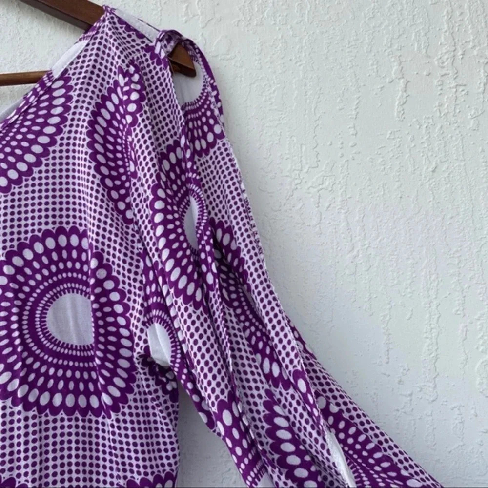 Dress open sleeve M purple Yoha - Picture 4 of 6